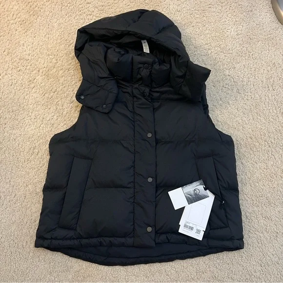 NWT Lululemon Black Wunder Puff Cropped Vest - Picture 3 of 6